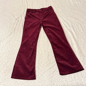 7 For All Mankind Burgundy Flare Jeans